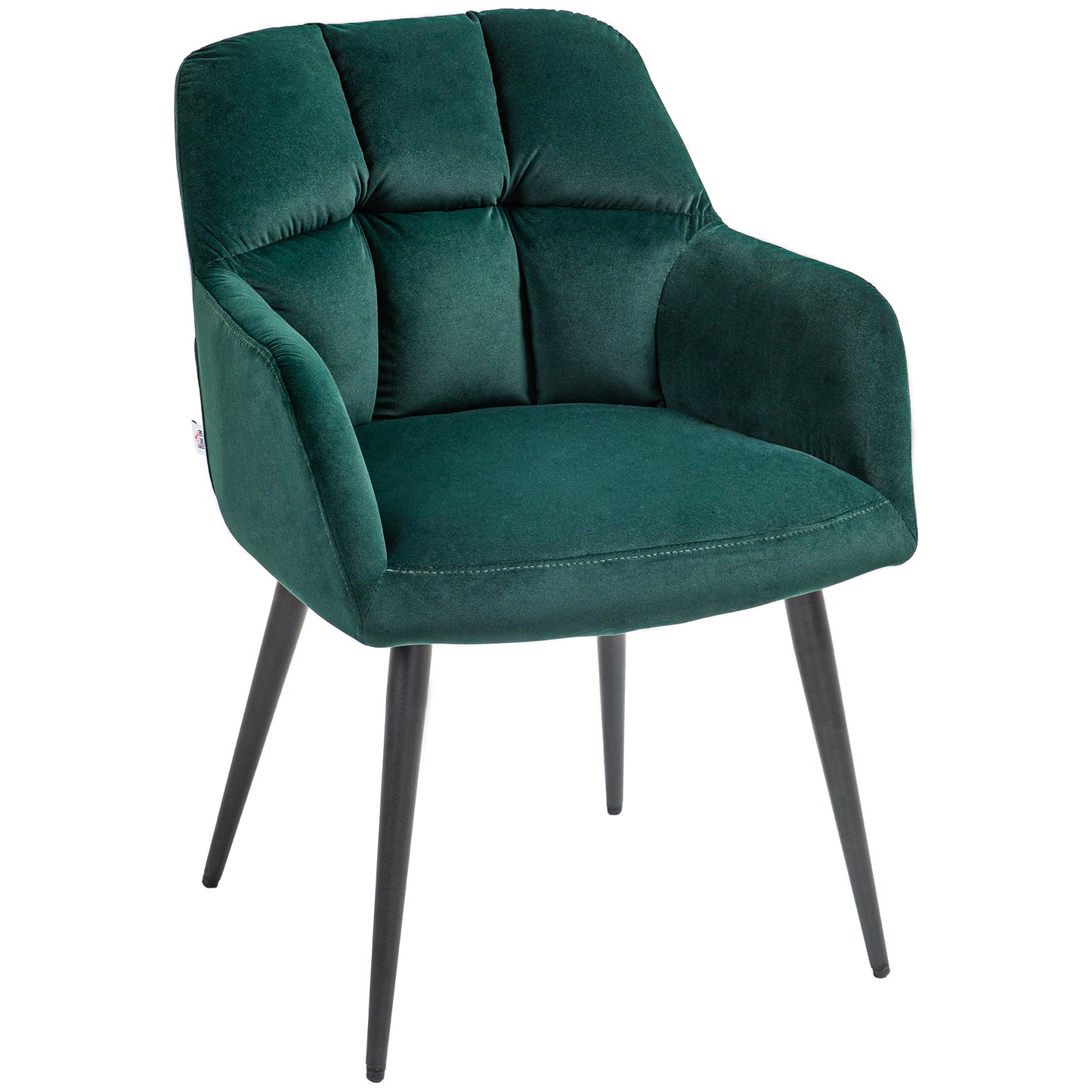 Loungechair – Fauteuil – Relaxstoel – Zitzak – Accentstoel – Donkergroen – Fluwelen Look – Verstelbare Voetjes