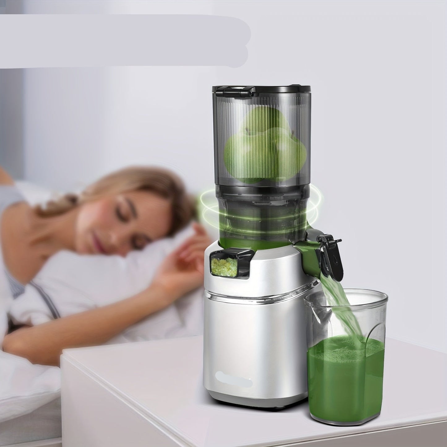 Slowjuicer – Juicer – Sapcentrifuge – Sapmaker – Slow Extractor – 13,5 Cm Voederopening – 1,8 Liter Opvangcapaciteit - Zwart