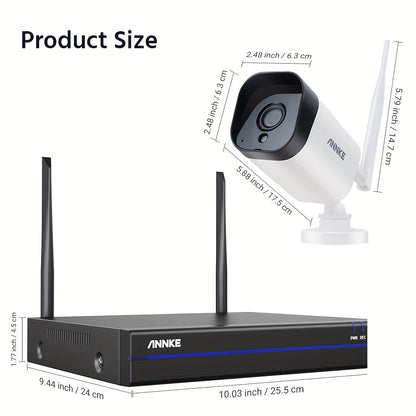 Bewakingscamera – Beveiligingscamera – Camerabewaking – Buitencamera – Draadloze Camera – 4TB Opslag – 30 Meter Nachtzicht – Personendetectie Met Tweerichtingsaudio