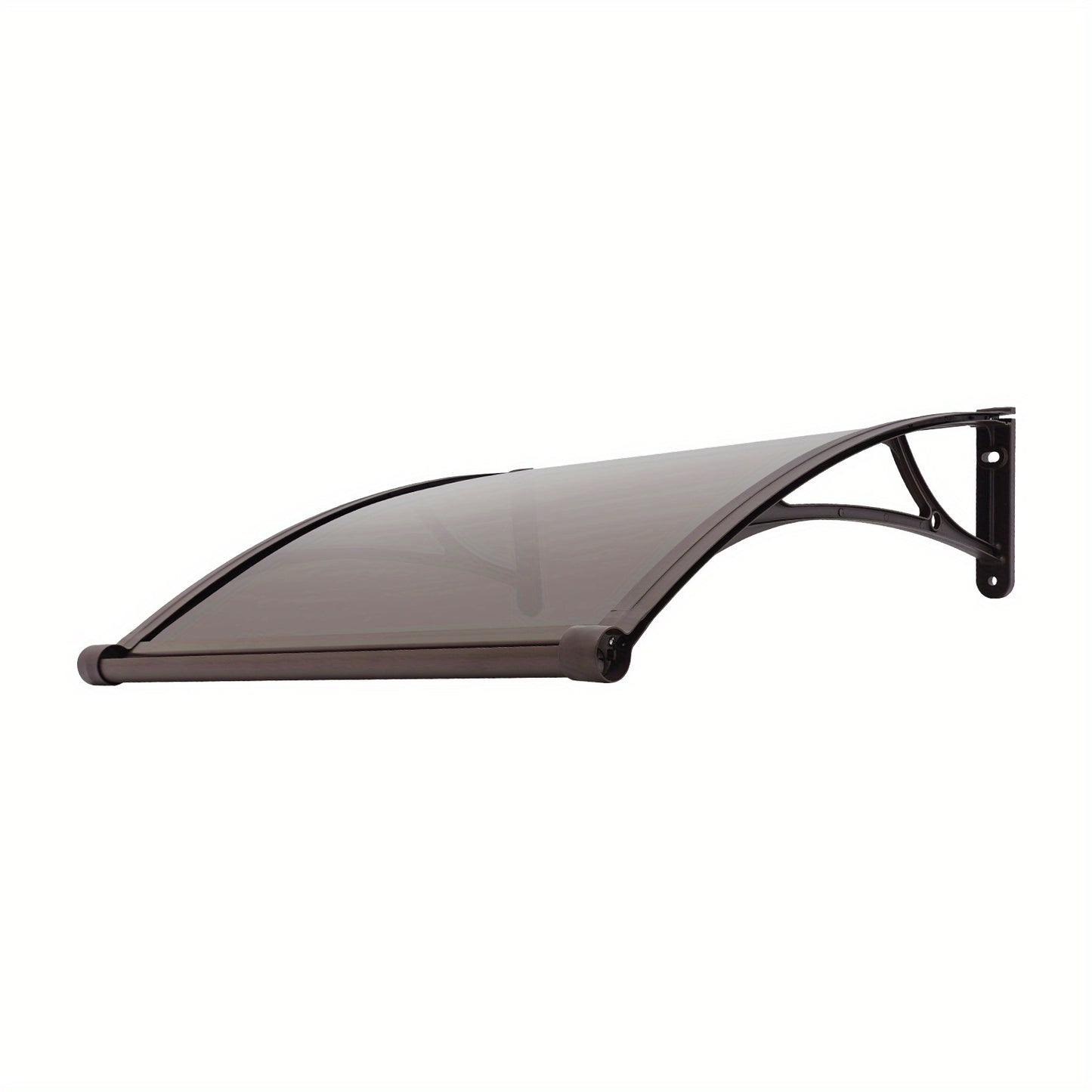 Large 80x80cm Heavy-Duty Aluminum Alloy & PC Window Door Awning with Frame & Panels - 49.9 KG Capacity, All-Weather Retractable Patio Awning for Balcony, Cafe, Shop - Easy Installation, Modern Design, Durable Outdoor Canopy (