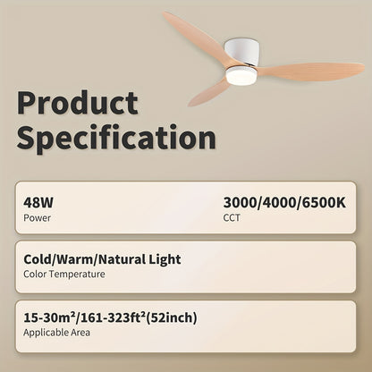 Plafondlamp – Plafondverlichting – Plafonnière – LED Lamp – Witte Plafondlamp – Afstandsbediening – Infraroodsensor – Semi-Flush Mount – 110-240V