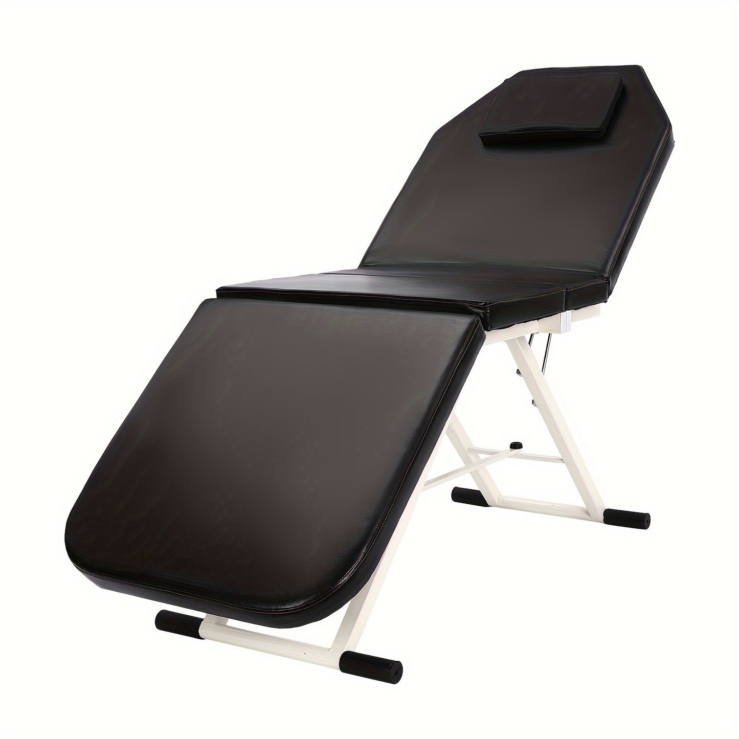 Massagetafel – Massagebed – Behandelingstafel – Spa Tafel – Therapie Tafel – Zwart – Inklapbaar Aluminium Frame – Dikke Foam Padded – Water- en Olieafstotend