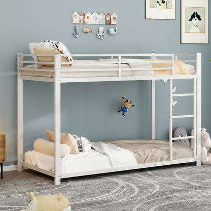 Metalen Stapelbed – Stapelbed – Bunk Bed – Metalen Bedden – 90x200 Cm – Stevig Metaal – Klassiek Wit
