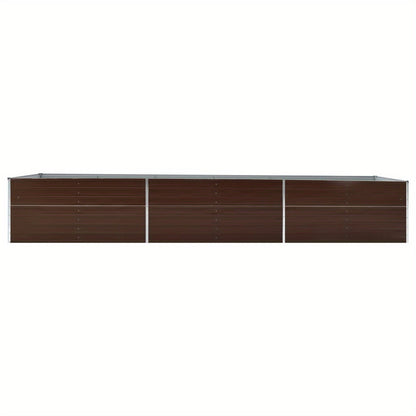 Verhoogd Plantenbed – Tuinbak – Moestuinbak – Plantenbak – Bloembak – Extra Lang Verhoogd Plantenbed Modern – 480x80x45 cm – Roestvrij Staal – Met Wielen – Duurzaam & Onderhoudsarm