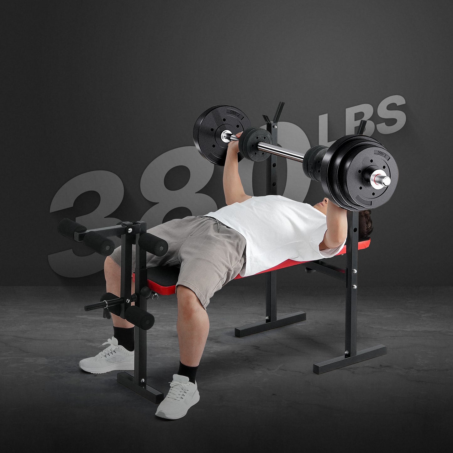 VEVOR Weight Bench Sit up Bench Home Gym Strength Training Adjustable Foldable