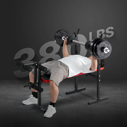 VEVOR Weight Bench Sit up Bench Home Gym Strength Training Adjustable Foldable