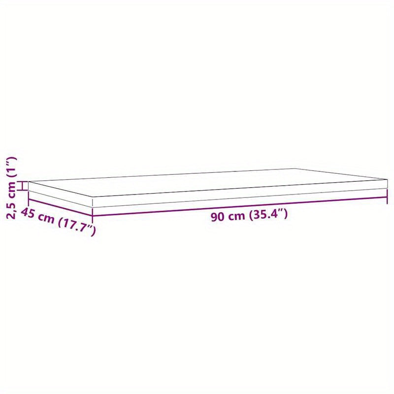 Houten Tafelblad – Houten Blad – Tafelblad Paneel – Werkblad – Tafelplaat – Solide Pine Hout – 90x45x2,5 cm – Natuurlijke Houtnerf