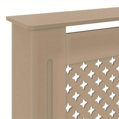 Radiatorombouw – Radiatorbekleding – Radiatoromkasting – Verwarmingsombouw – Radiatorpaneel – MDF – 205 cm Breed – Beige Neutrale Kleur