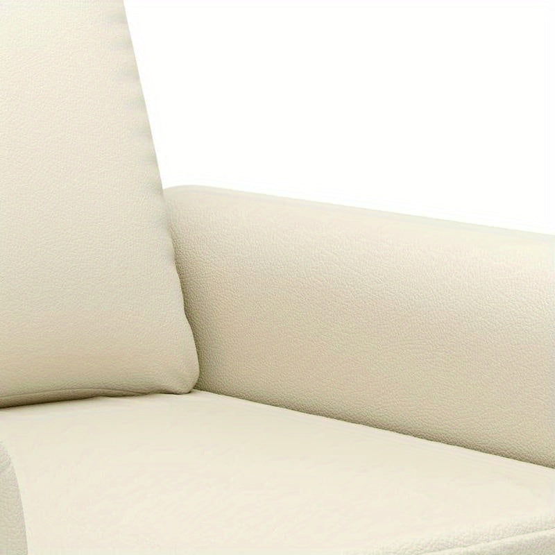 2-Zits Bank – Loveseat – Tweezitsbank – Zitbank – 2-Persoons Bank – Creme Kleur – Synthetisch Leer – Compact 120 cm breed