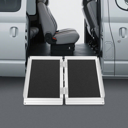 60.96cm Foldable Ramp | Aluminum Alloy, Foldable Ramps for and Walkers, Brand: NaMaSyo