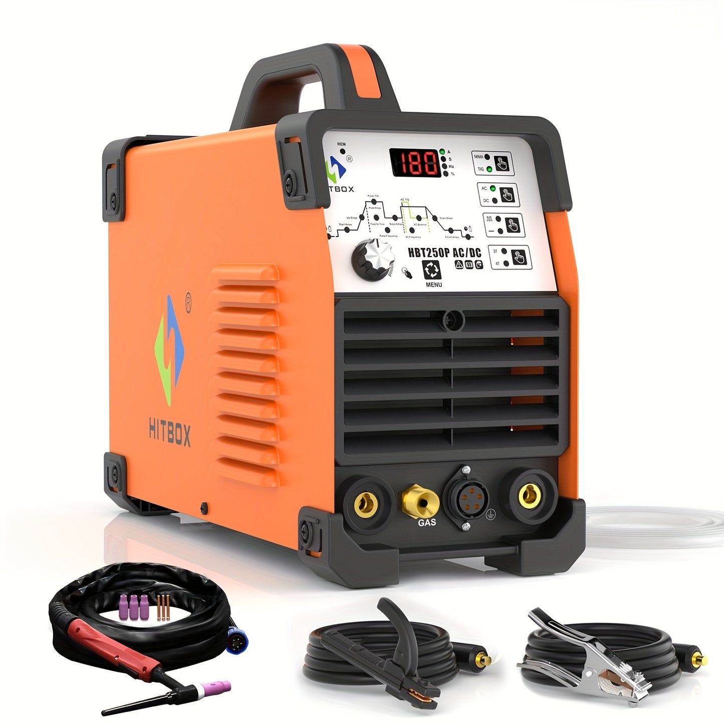 TIG Lasmachine – Lasapparaat – Elektrisch Lassen – MMA Lasmachine – 220V AC/DC – Compact & Lichtgewicht – Digitale Bediening – 200A Pulsenergie