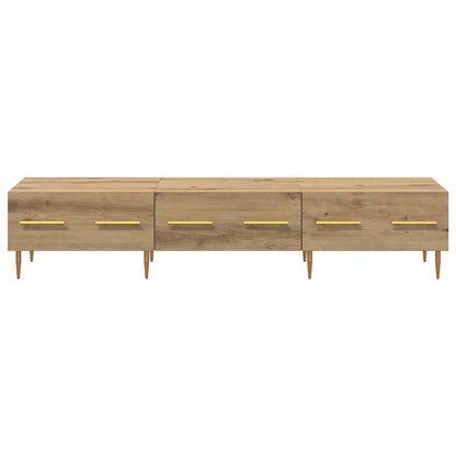 TV-kast – TV-meubel – Mediakast – Tv-console – Opbergkast – Rustiek Eikenhout – Compact Formaat 150x36x30 cm