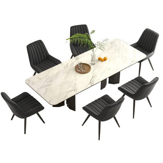 Eetkamerstoel – Stoel – Kuipstoel – Keukenstoel – Draaistoel – Set van 6 – Velvet Bekleding – Metalen Onderstel – Ergonomisch Comfort – Zithoogte 46 cm