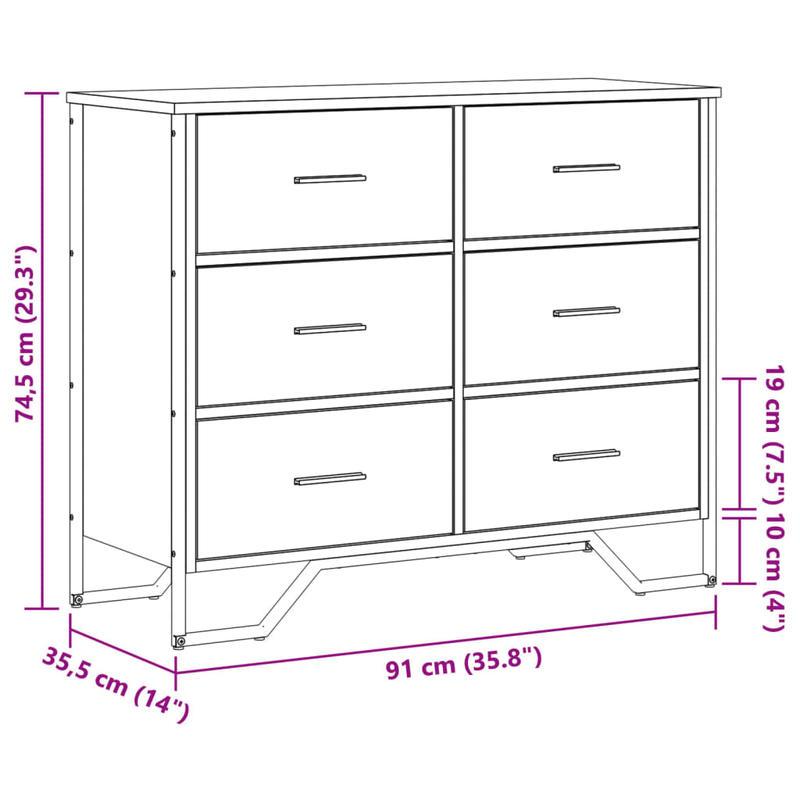 Easy Assembly Modern Dresser - 4-Drawer Storage Cabinet with, Beige Oak Finish, Sturdy Legs - Space-Saving Organizer for Bedroom, Living Room, Office - Engineered Wood Construction (91x35.5x74.5cm) - Ideal for Small Apartment