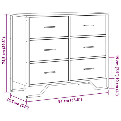 Easy Assembly Modern Dresser - 4-Drawer Storage Cabinet with, Beige Oak Finish, Sturdy Legs - Space-Saving Organizer for Bedroom, Living Room, Office - Engineered Wood Construction (91x35.5x74.5cm) - Ideal for Small Apartment