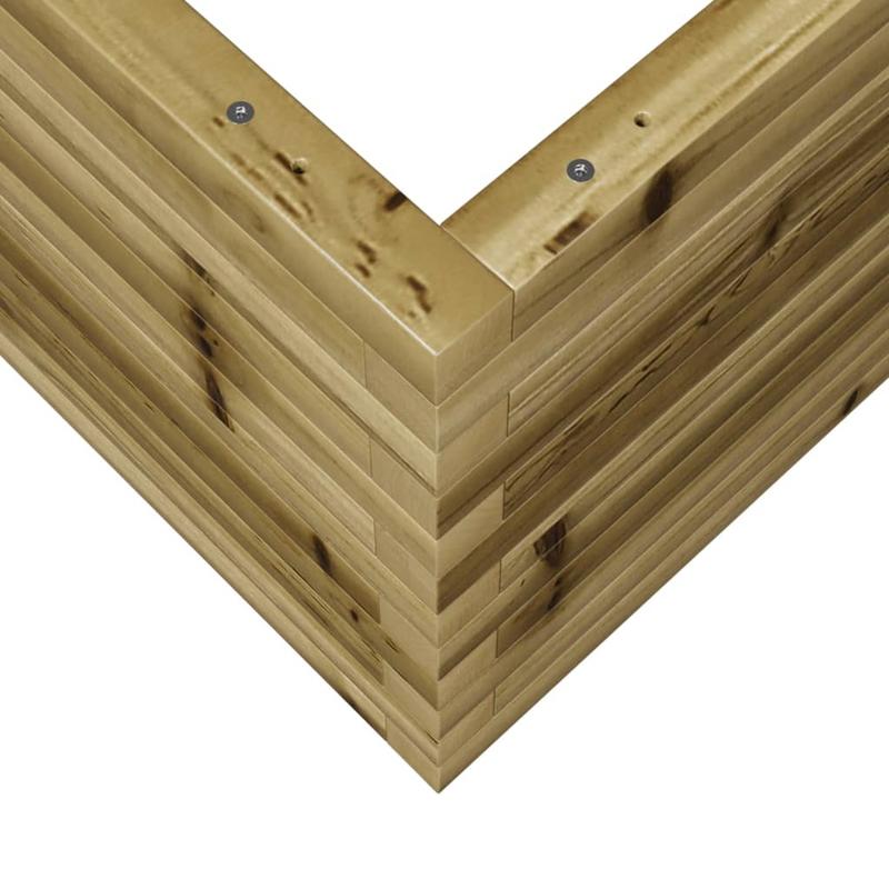 Plantenbak – Bloembak – Bloemstandaard – Bloempot – Plantbak – Verhoogd Design – Geïmpregneerd Grenenhout 50x50x45,5 cm
