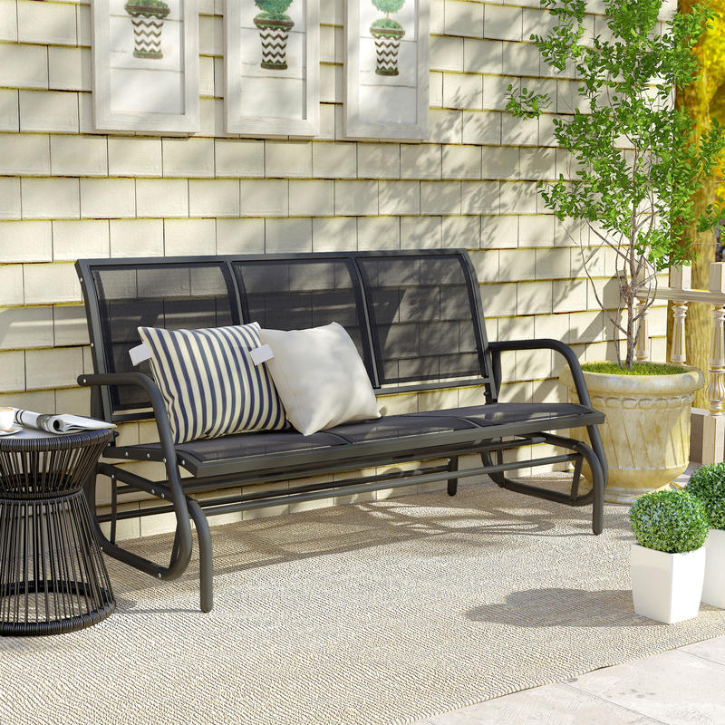 Tuinmeubelset – Bistroset – Tuinset – Buitenmeubilair – Terrasmeubilair – Duurzaam Metalen Frame – Comfortabele Schommelstoelen