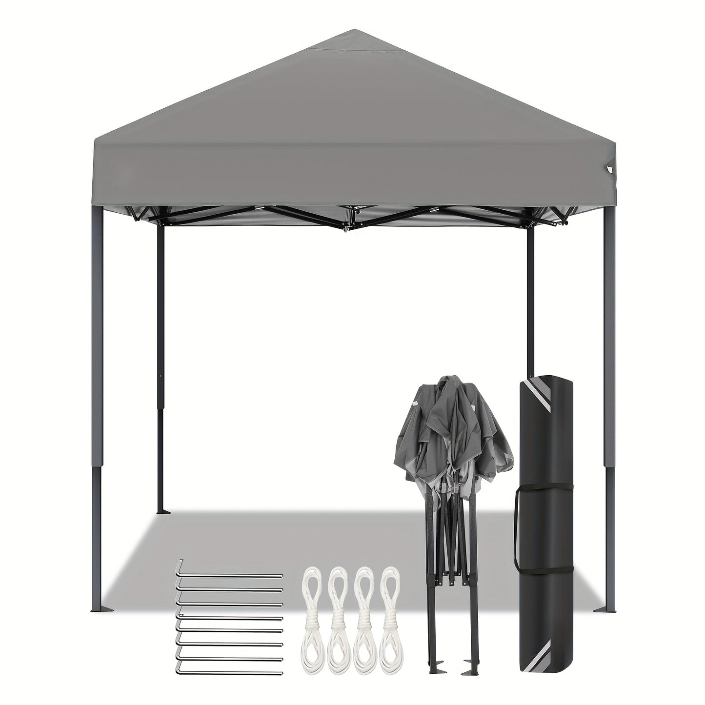 Partytent – Pop-up Tent – Vouwtent – Tuinpaviljoen – Easy Up Partytent – 2x2 m – Hoogte Verstelbaar – Inklapbaar Met Draagtas