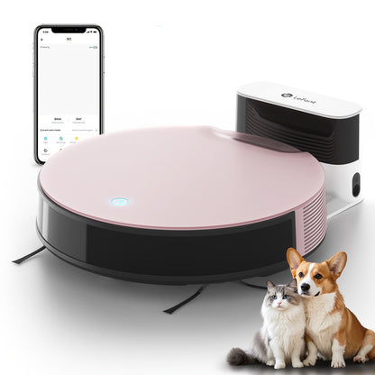 Robotstofzuiger – Robot Cleaner – Robotstofzuiger Automatisch – Stofzuigrobot – Dierenhaar Verwijderaar – Krachtige Zuigkracht 6000 Pa – Lange Batterijduur 165 Minuten
