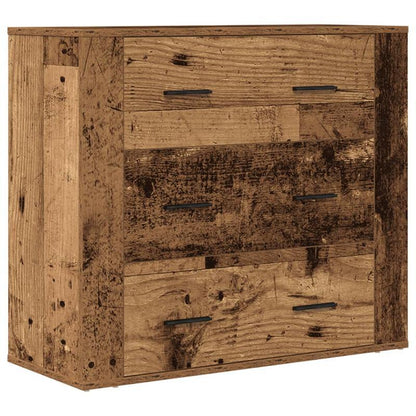 Sideboard 80x33x70cm edited wood oud woodkleurig Removable storage practical