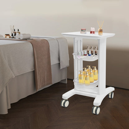 Opbergwagen – Opbergtrolley – Beauty Trolley – Werkwagen – Salonwagen – 3-laags – Stevig ABS Kunststof – Zwenkwieltjes Met Rem
