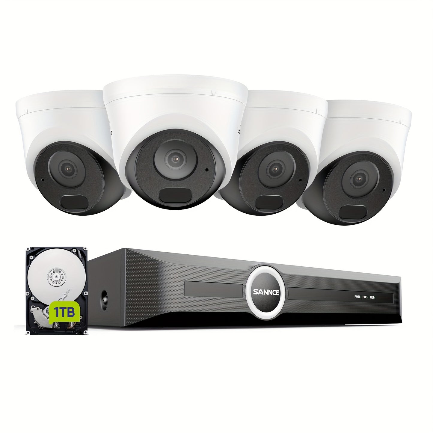 Beveiligingscamera – Bewakingscamera – Camerabewaking – Security Camera – 5MP Resolutie – 1TB HDD Met Nachtzicht Tot 30 Meter