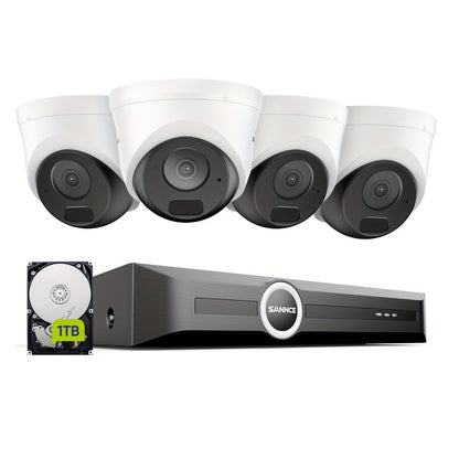 Beveiligingscamera – Bewakingscamera – Camerabewaking – Security Camera – 5MP Resolutie – 1TB HDD Met Nachtzicht Tot 30 Meter