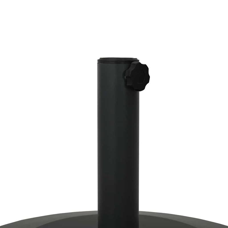 Parasolvoet – Parasolhouder – Parasolstandaard – Kruisvoet – Vulbare voet – Zwaar 25 kg – Stabiel met Wielen en Rem – Staal & Beton – 48x48x32 cm – Geschikt voor Grote Buitenparasol