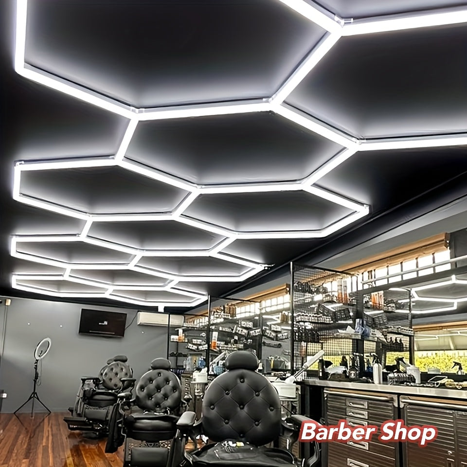 Hexagon LED Garage Lamp – Hexagon Lichtplafond – LED Werkplaatsverlichting – LED Tube Licht – Hexagon Honeycomb Lamp – Hoge Efficiëntie – 85-265V Voltage