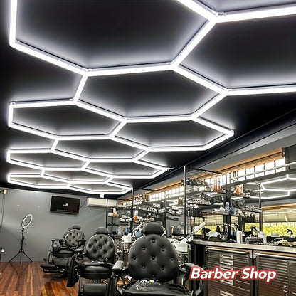 Hexagon LED Garage Lamp – Hexagon Lichtplafond – LED Werkplaatsverlichting – LED Tube Licht – Hexagon Honeycomb Lamp – Hoge Efficiëntie – 85-265V Voltage