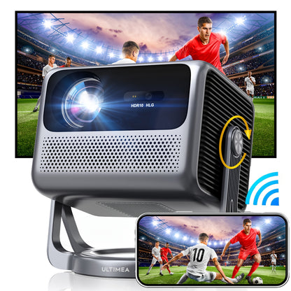 Projector – Beamer – Home Cinema – Multimedia Projector – Smart Projector – Native 1080p Resolutie – 600 ANSI Lumens – Android TV 11.0 – Automatische Keystone Correctie & PTZ Draaibaar