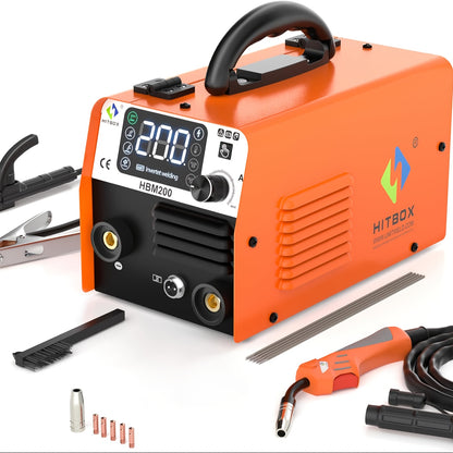 3-in-1 Lasmachine – MIG Lasser – TIG Lasser – MMA Lasser – Gasloos Lassen – 200A Max Vermogen – Compact Draagbaar Ontwerp