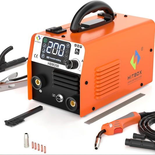 3-in-1 Lasmachine – MIG Lasser – TIG Lasser – MMA Lasser – Gasloos Lassen – 200A Max Vermogen – Compact Draagbaar Ontwerp