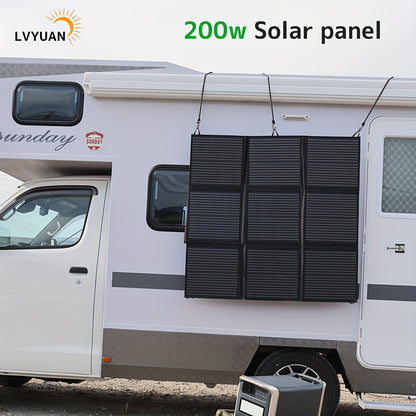 400W Portable Solar Panel Foldable Solar Blanket, Monocrystalline Huge Power Solar Panel, Solar Cells 22.5% High Efficiency for Outdoor Adventures Power Station Camping RV Solar Generator
