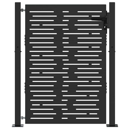 Poort – Tuinpoort – Hekpoort – Schuttingdeur – Toegangshek – Gepoedercoat Staal – Afmetingen 105x125 cm