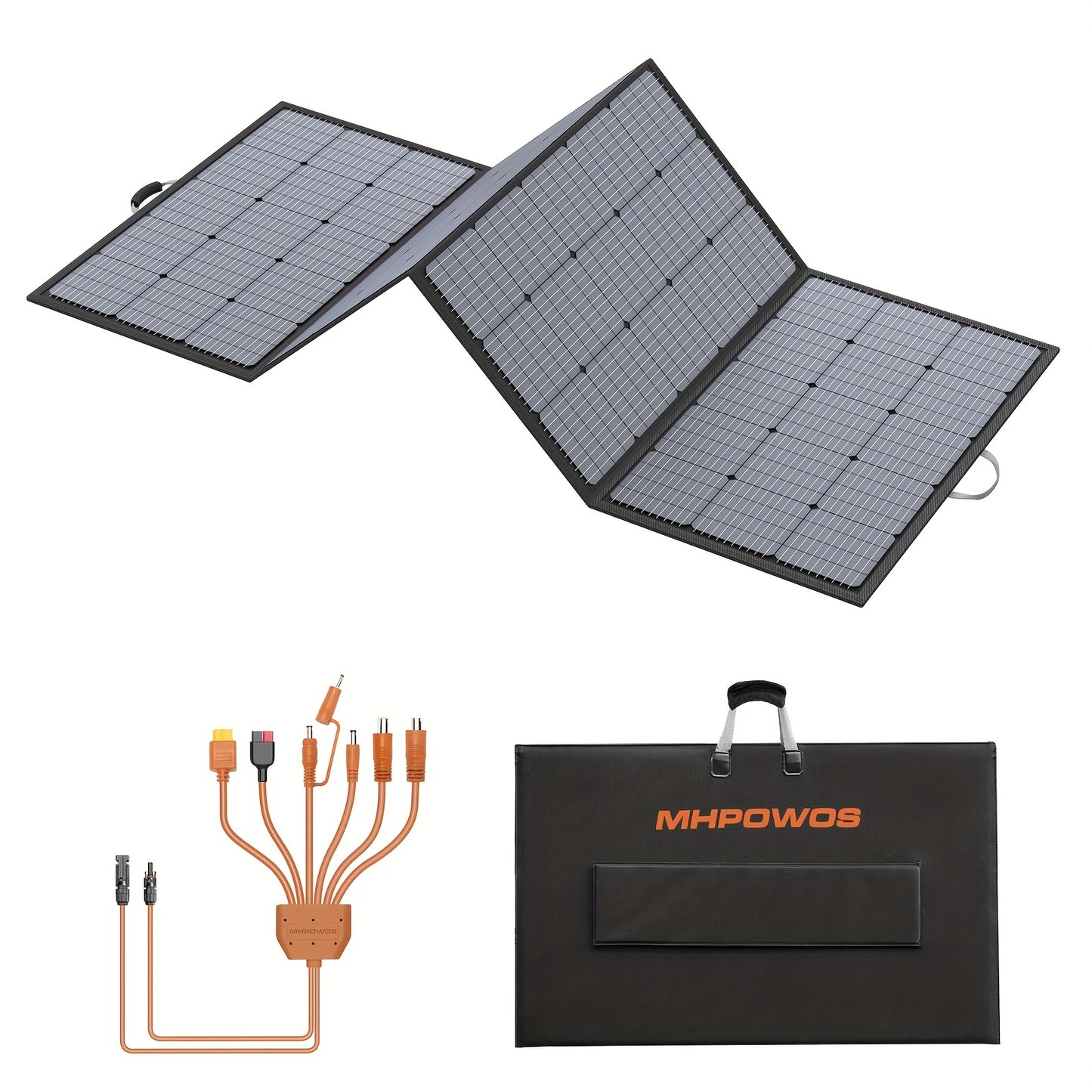 Opvouwbaar zonnepaneel – Draagbaar zonnepaneel – Solar panel – Zonnelader – Zonne-energie – 400W Vermogen – Hoog Rendement 23,5% – Weerbestendig, Compact en Lichtgewicht