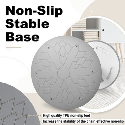 Kappersstoel – Salonstoel – Werkkruk – Zadelkruk – Bureaustoel – Verstelbare Zithoogte 43-61 cm – Comfortabele Schuimzitting & Anti-slip TPE Basis