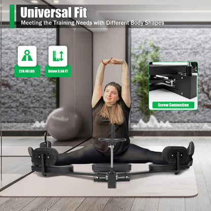 Beenstrekkingsmachine – Beenstretcher – Stretchapparaat – Flexibiliteitstrainer – Spagaattrainer – Verstelbaar Tot 180° – Robuust Stalen Frame Met Antislip