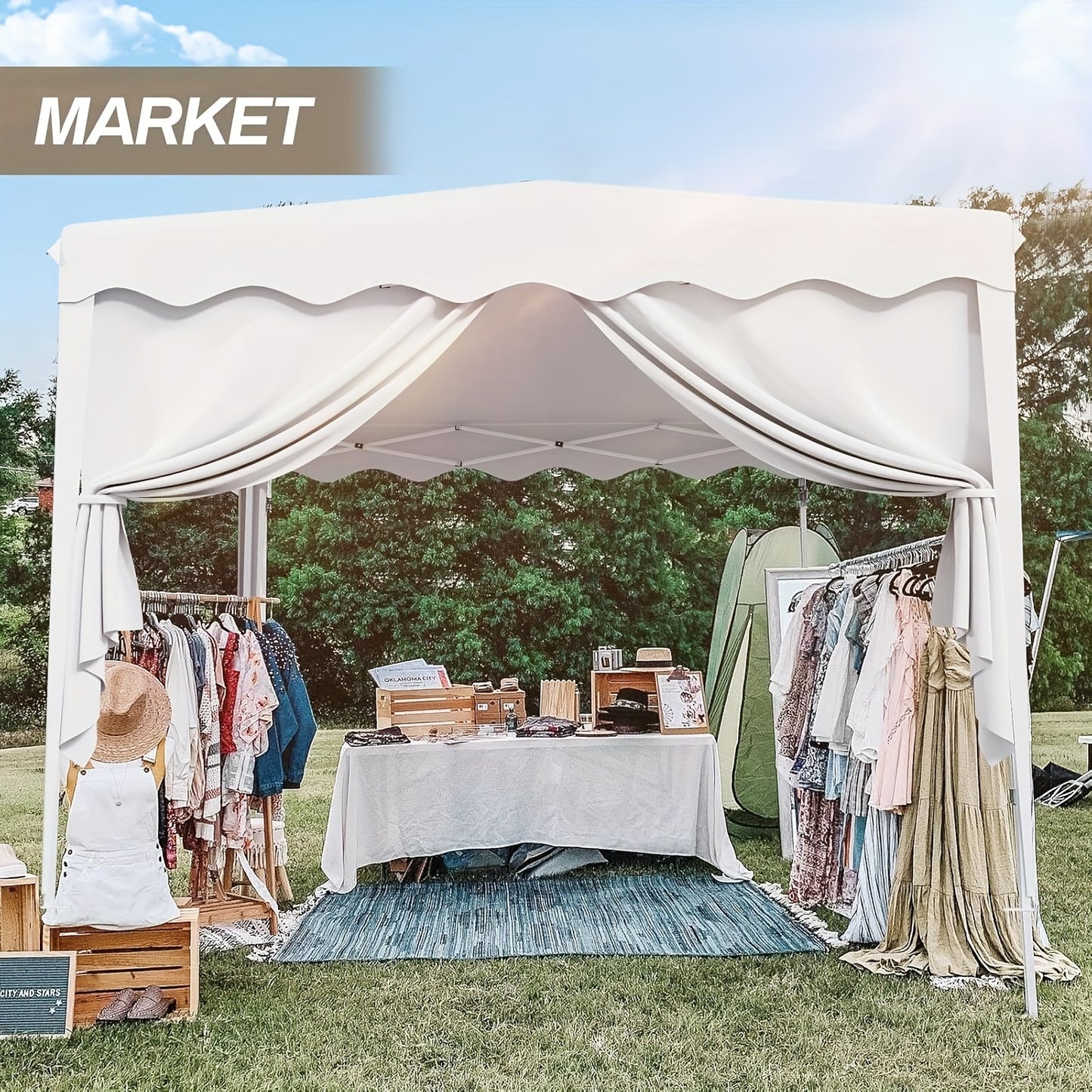 Tuinpaviljoen 3x3 – Partytent – Vouwtent – Pergola – Overkapping – UV 50+ Bescherming – Verstelbare Hoogte