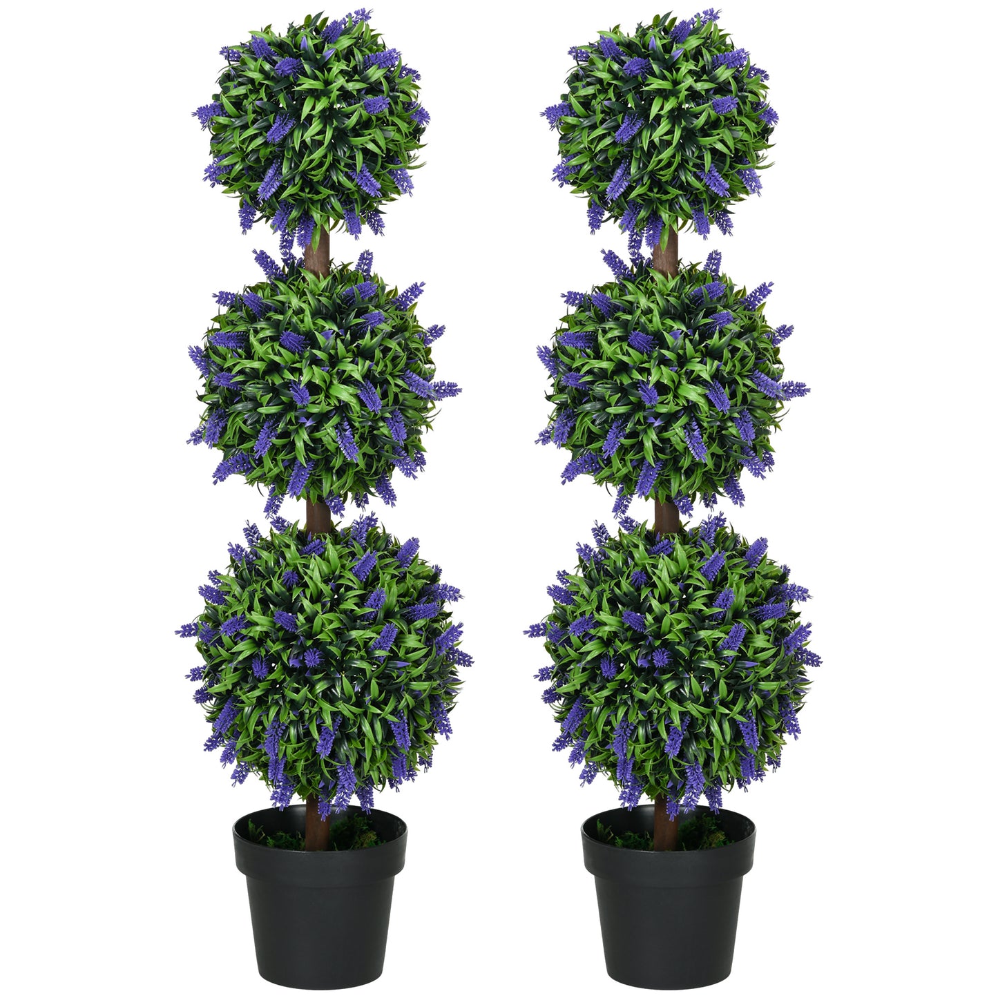 Kunstplant – Kunstplanten – Nepplant – Nepplanten – Kunstbloemen – Set Van 2 – UV-Bestendig – 110 cm Hoog
