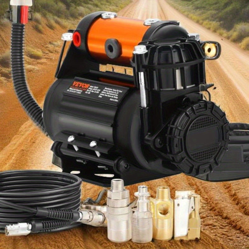 Portable 12V Tire Inflator 150PSI Air Compressor 3. 5CFM Offroad Emergency Pump