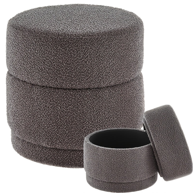 Opbergkruk – Poef – Zitkruk – Opbergpoef – Voetenbankje – Rond – Stevig Metalen Frame – 45x45x46 cm