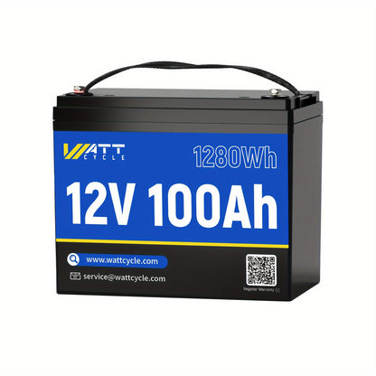 LiFePO4 Accu – Lithium Accu – Bootaccu – Camper Accu – Solar Accu – 12V 100Ah Capaciteit – 100A BMS Met 15.000+ Levenscycli