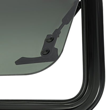 Caravanraam – Camperraam – Schuifraam – Dakraam – Zijraam – Aluminium Frame – Getemperd Glas – Handbediend Slingerbediening – Insectenscherm & Zonwering – 700x300 mm