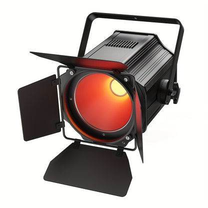 LED Stagelampen – Showspots – Podiumverlichting – DJ Lampen – LED Spots – 2-Pack 200W COB RGBWA+UV – DMX512 Met Barn Doors