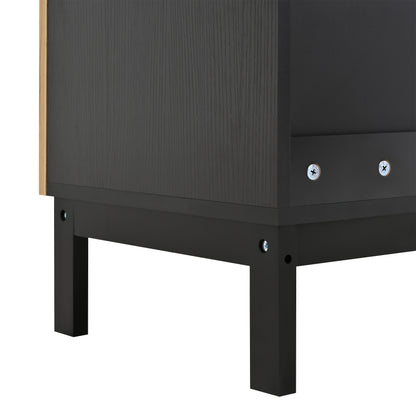 Modern Two-in-One Shoe Cabinet & Display Cabinet with Adjustable Shelves - Wide 40cm Metal Frame Entryway Storage Furniture, Spacious Large Shoe Organizer with Solid Wood-Like Legs, Contemporary Hallway Cabinet for Home/Offic