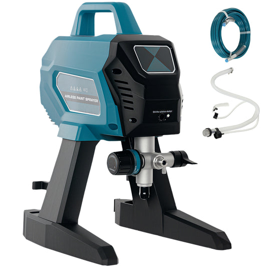 Elektrisch Verfspuitsysteem – Verfspuitpistool – Spuitapparaat – Verfspuitinstallatie – Verfspuitmachine – Blauw – 700W Motor – 200 Bar Druk
