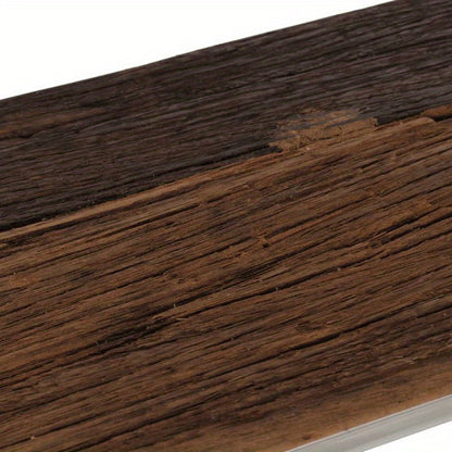 Wall Panel Made of Stainless Steel And Solid Beech Wood in Silver Color