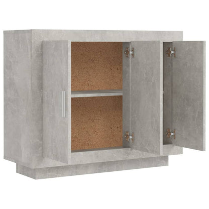 Sideboard Side Cabinet Living Room Bedroom Kitchen Dining Room Storage Cupboard Buffet Table Concrete Grey 92x35x75 cm Engineered Wood