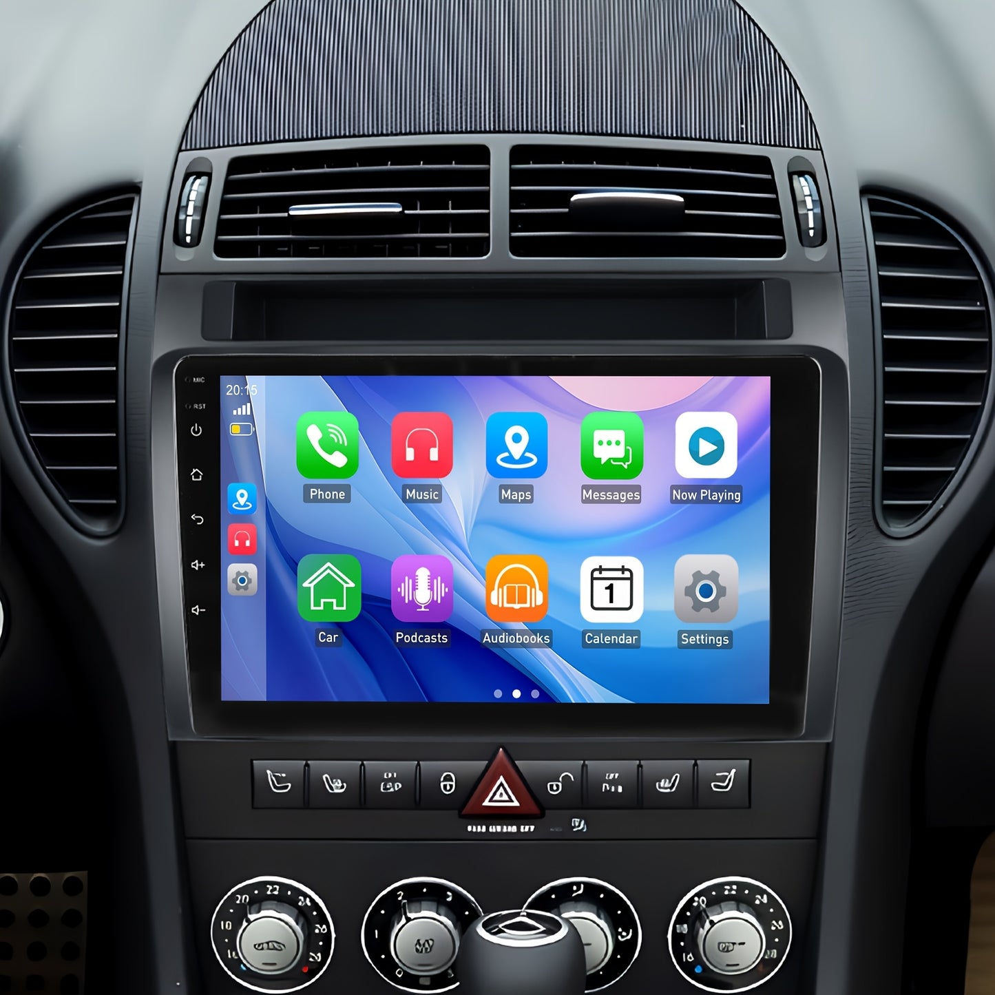 Autoradio – Auto Radio – 2 DIN Radio – 2DIN Autoradio – DAB+ Radio – 9 Inch IPS Touchscreen – Android 15 Systeem – Wireless CarPlay & Android Auto